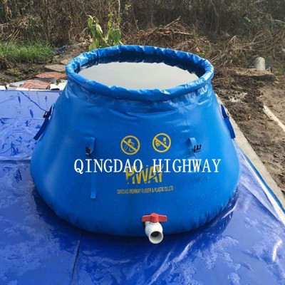 2000 liter flexible onion shape waste water storage tank