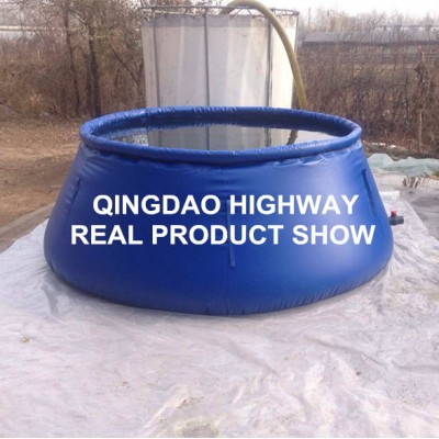 PVC material foldable onion tank for firefighting