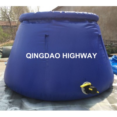 20000l PVC foldable onion shape water tank/bladder for forest fire fighting